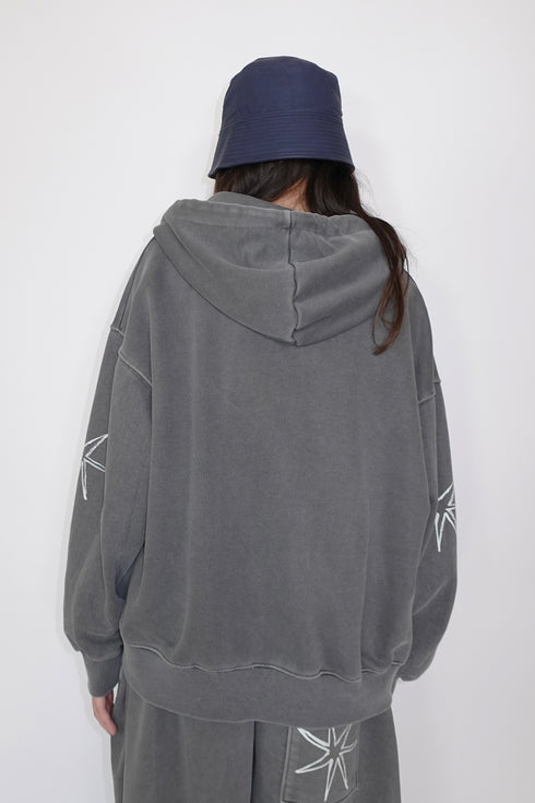 VEGAN LEATHER BUCKET HAT -NAVY- *Last1